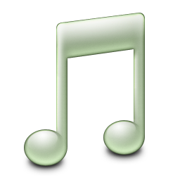iTunes Silver (Green) Icon 256x256 png